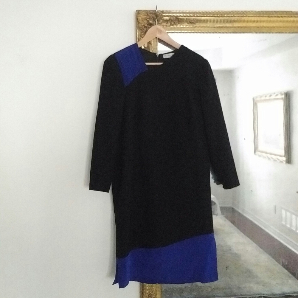 CAROLINA HERRERA - asymetric panel dress